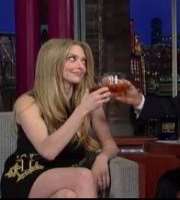 Amanda Seyfried consuming alcohol